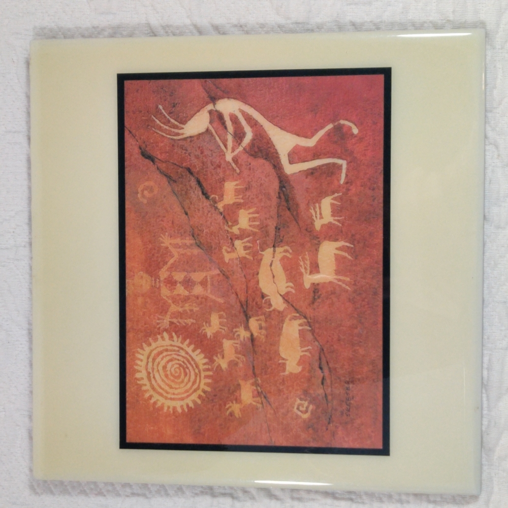 Kokopelli Skeeter Designed Ceramic Tile